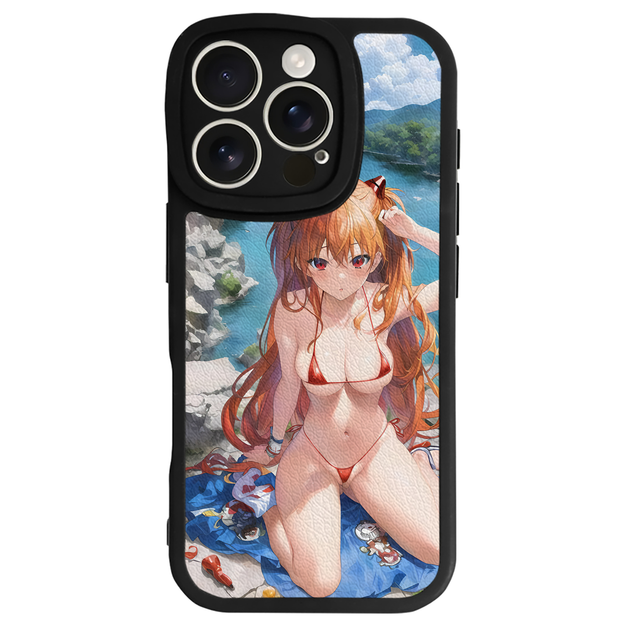（画像用） EVA 新世紀エヴァンゲリオン 【iPhone 16シリーズ対応】シリコンスマホケース（レザー調） 材質：シリコン